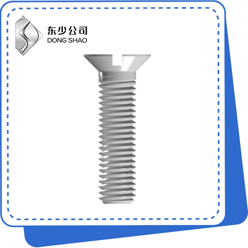 Boolal madaxa Countersunk Slotted